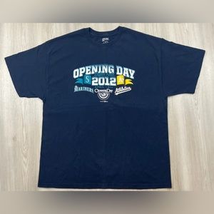 Seattle Mariners 2012 Opening Day T Shirt Safeco Field vs Oakland Athletics XL